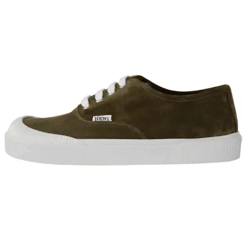 LOEWE Terra Vulca Suede Low top Skateboard Shoes Men's Green