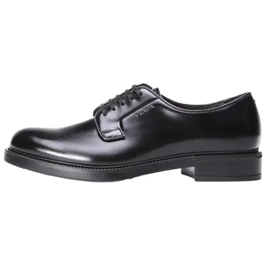 PRADA Dress Shoes Men's Low Top Black