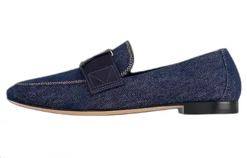 LOUIS VUITTON Capri Loafers Women's Dark Blue