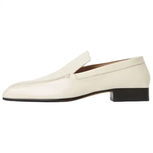 Bottega Veneta Jim Calfskin Casual Shoes Men's White
