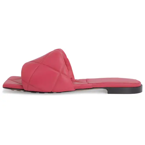 Bottega Veneta Lido Slide Slippers Women's Red