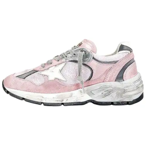 Golden Goose Dad Star Leather Low top Casual Shoes Women's Pink