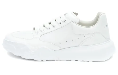 Alexander McQueen Court Trainers 'White Leather'