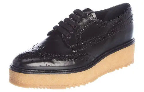 PRADA Leather Loafers Women's Black