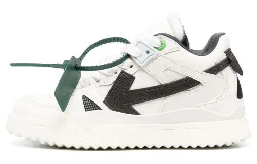 OFF WHITE Sponge Mid Top Sneaker 'White Black' Women's