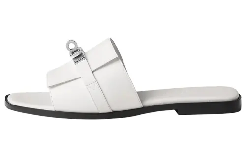 HERMES Stylish Sandal Women's White