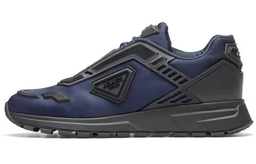 PRADA Fabric Low top Casual Shoes Men's Blue