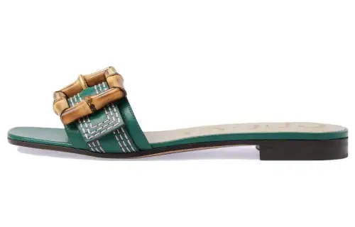 GUCCI Slide Slippers Women's Green