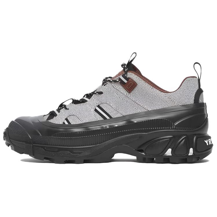 Burberry Arthur Canvas Abrasion Resistant Abrasion Resistant Low top Casual Shoes Men's Black White