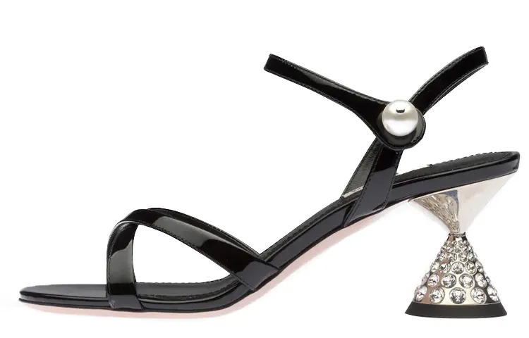 MIU MIU One Strap Sandals Women's Black