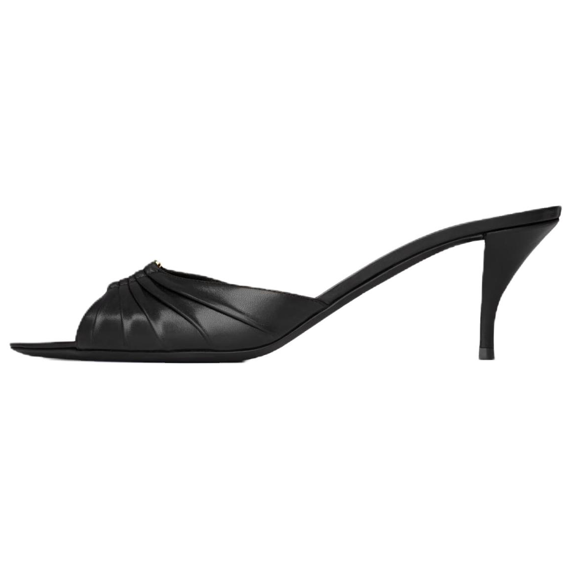 Женские мюли SAINT SAINT LAURENT Babylone 6cm (черные)
