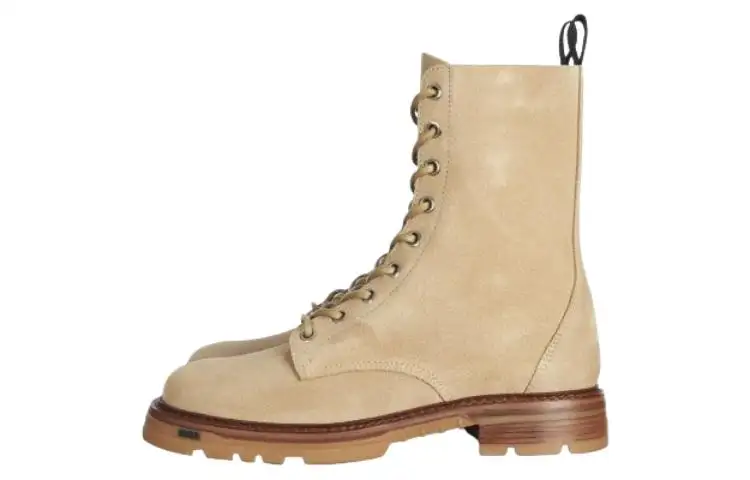 DIOR Explorer Leather Crew Combat Boots Men's Brown