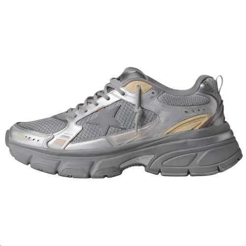 Golden Goose Lightstar Low top Casual Shoes Women's Silver