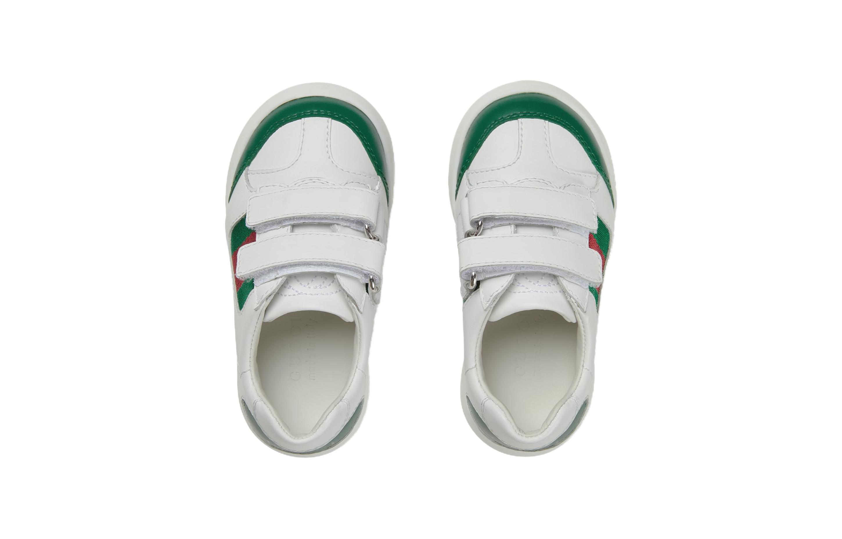 Кеды Gucci (бело-зеленые) — фото 4