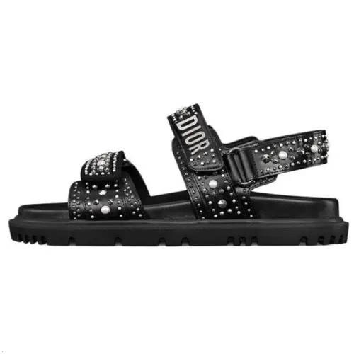 DIOR DiorAct One Strap Sandals Women's Black