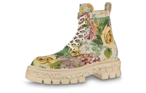 LOUIS VUITTON Short Combat Boots Men's Multicolor