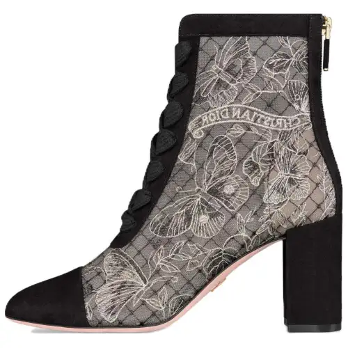 DIOR Naughtily D Mesh Ankle Boots Women's Black