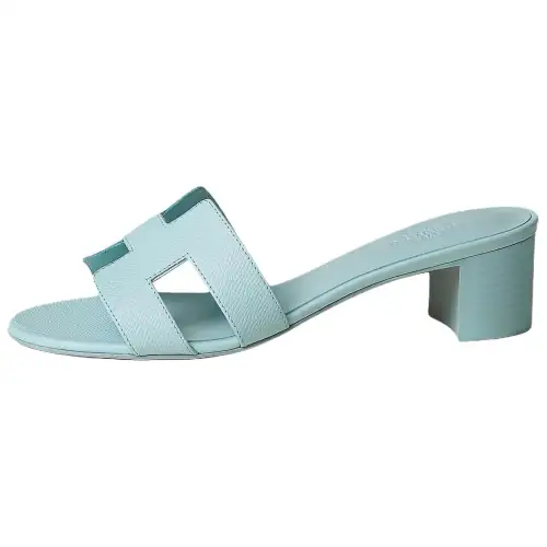 HERMES Oasis Slide Slippers 5cm Women's Dusty Blue