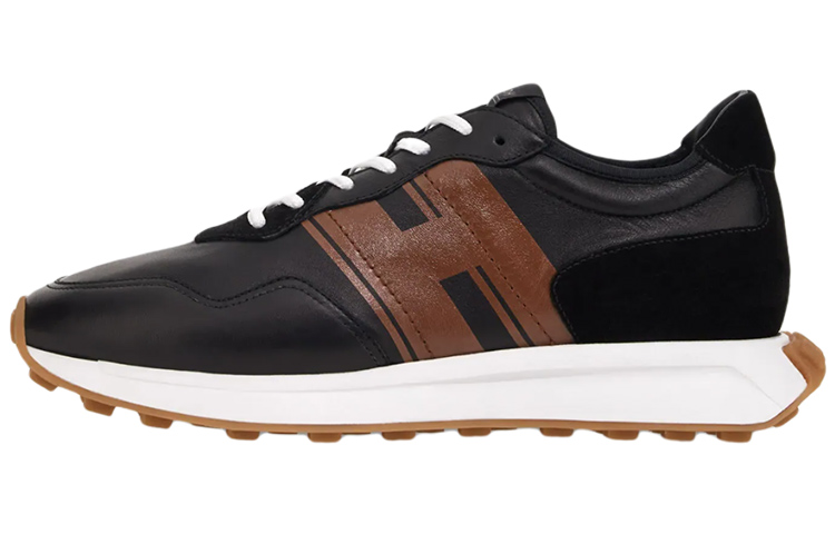 HOGAN H601 Abrasion Resistant Low top Casual Shoes Men's Black