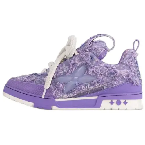 LOUIS VUITTON Skate Casual Shoes Men's Purple