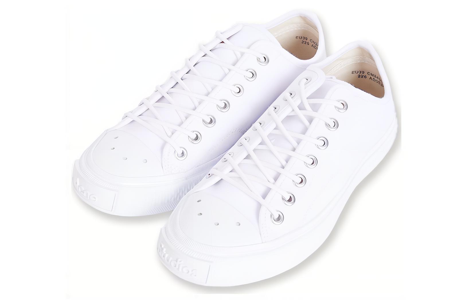 Женские кеды Acne Studios Canvas (белые) — фото 2