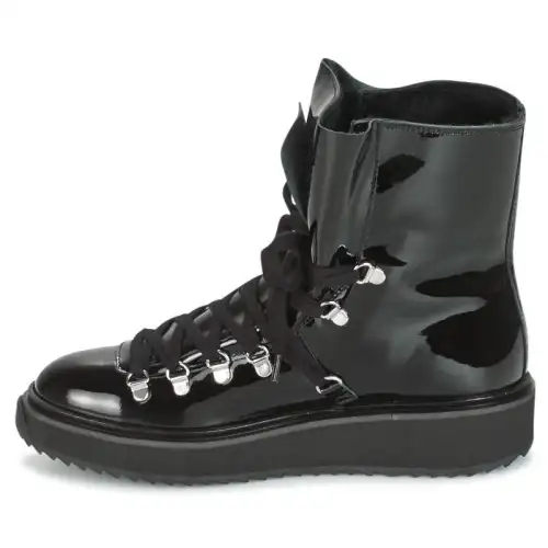 KENZO Short Outdoor Boots 3cm Women's Black