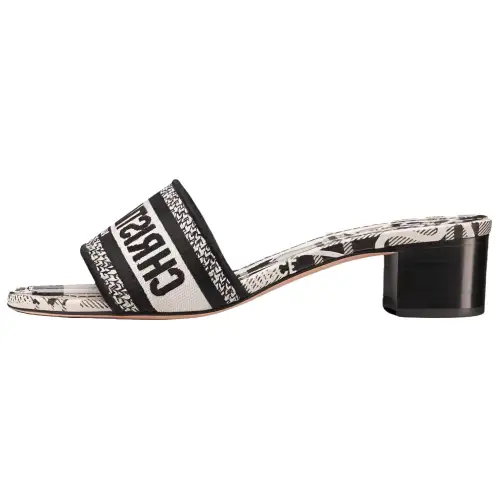 DIOR Dway Slide Slippers Women's Black White