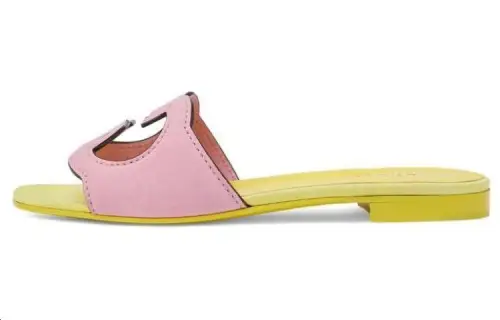 GUCCI Interlocking Slide Slippers Women's Pink