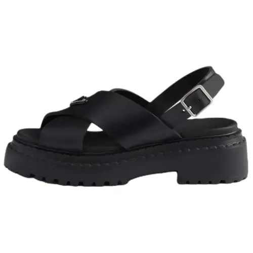 PRADA One Strap Sandals 5.5cm Women's Black