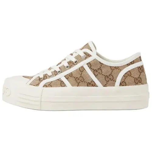 GUCCI Low top Canvas Shoes Women's Beige