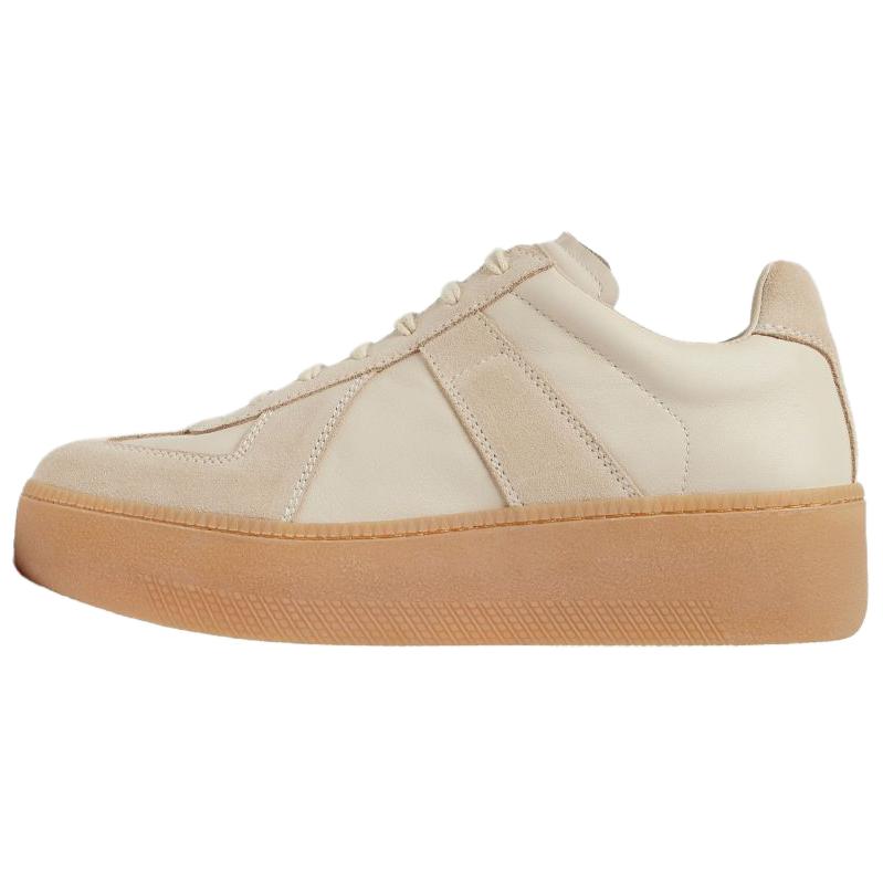 Женские кеды Maison Margiela Replica Wedge (бежевые)