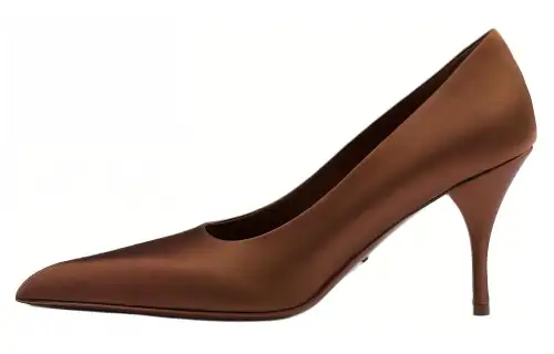 PRADA Slim Heel High Heels 8.5cm Women's Brown