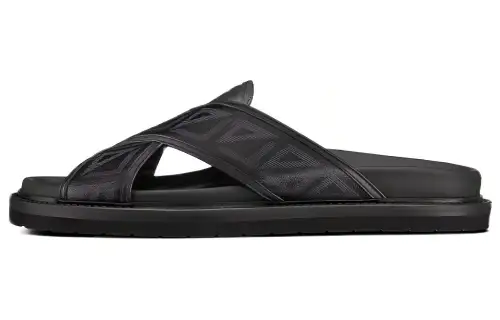 DIOR Aqua Slide Slippers Men's Black