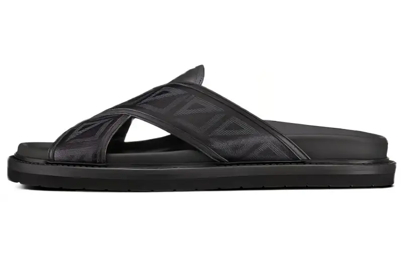 DIOR Aqua Slide Slippers Men's Black