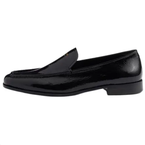 PRADA Mocassini Patent Leather Loafers Women's Black