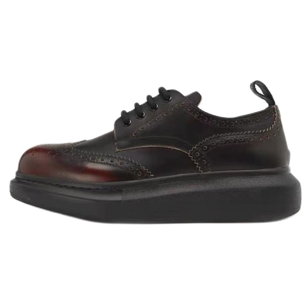 Мужские кроссовки Alexander McQueen Oversized (черно-красные)