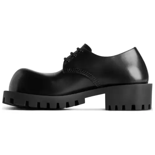 Balenciaga Hummer Derbie Round Toe Laced Up Shoes