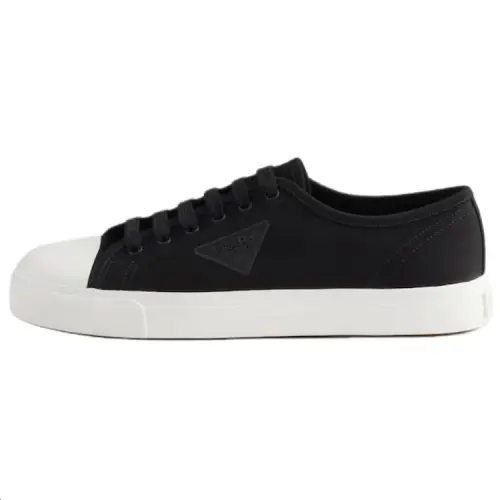 PRADA Low top Canvas Shoes Men's Black