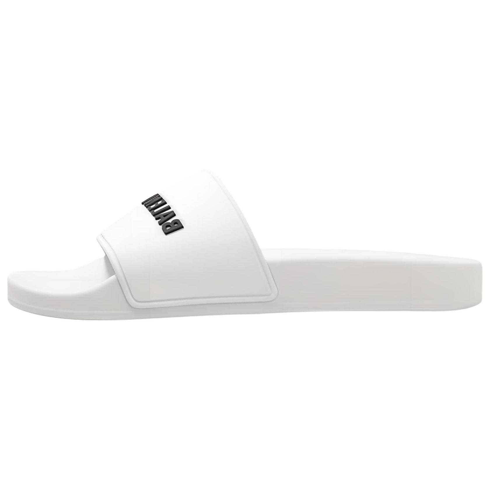 Balenciaga Pool Slide Slippers Women's White
