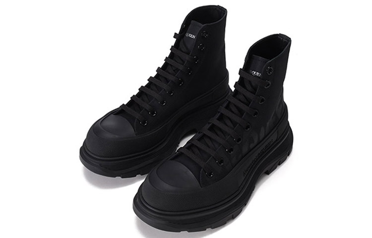 Мужские ботинки Alexander McQueen Tread Slick (черные) — фото 3