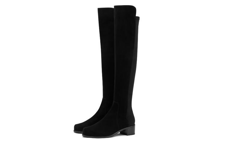 Stuart Weitzman /SW Leather Matte Over The Knee Combat Boots Women's
