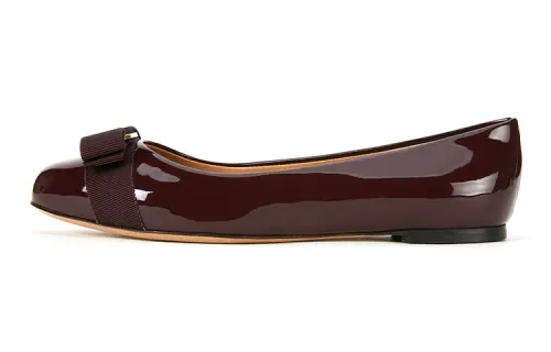 FERRAGAMO Vara Casual Shoes Women's Burgundy