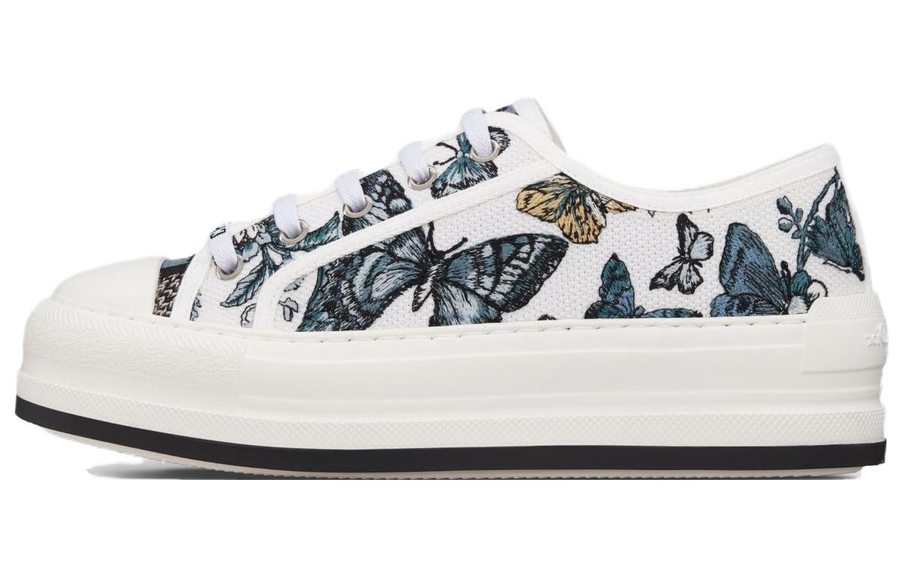 DIOR Dior Walk'n'Dior platform shoes, comfortable and simple low-top sneakers, women's blue and white
