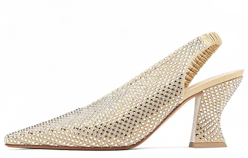 Bottega Veneta Almond Chunky Heel High Heels 9cm Women's Mel Caramel