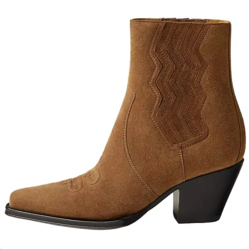 HERMES Vegas Short Chelsea Boots 6.5cm Women's Brown