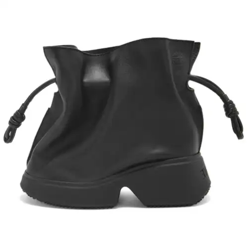 LOEWE Flamenco Leather Ankle Boots 7cm Men's Black