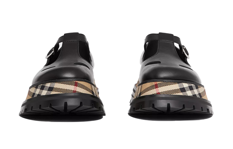 Burberry VINTAGE Platform Shoes Women's Black