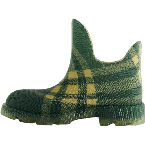 Burberry Round Toe Slip-On Boot 'Primrose Checkerboard'