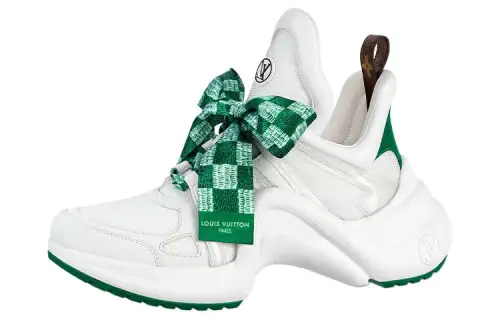 LOUIS VUITTON Archlight Sneakers 'White With Green Ribbon' Women's