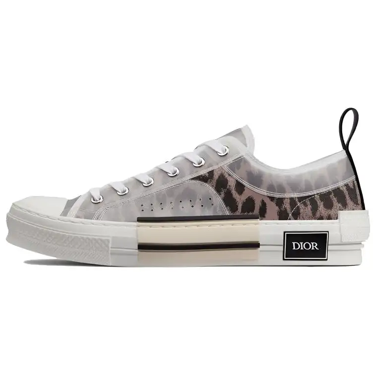 DIOR B23 Low Top Brown Leopard